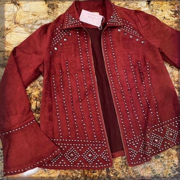 Freebird Vegan Suede Studded Jacket - Picture 15 of 16